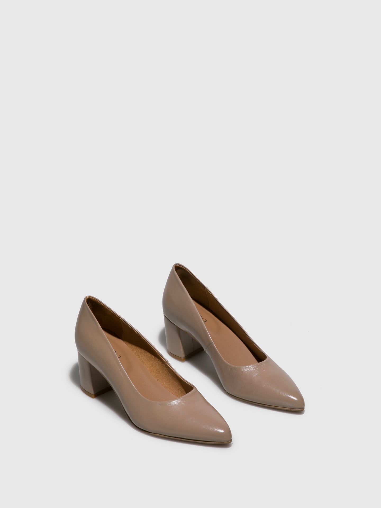 Foreva Beige Block Heel Shoes