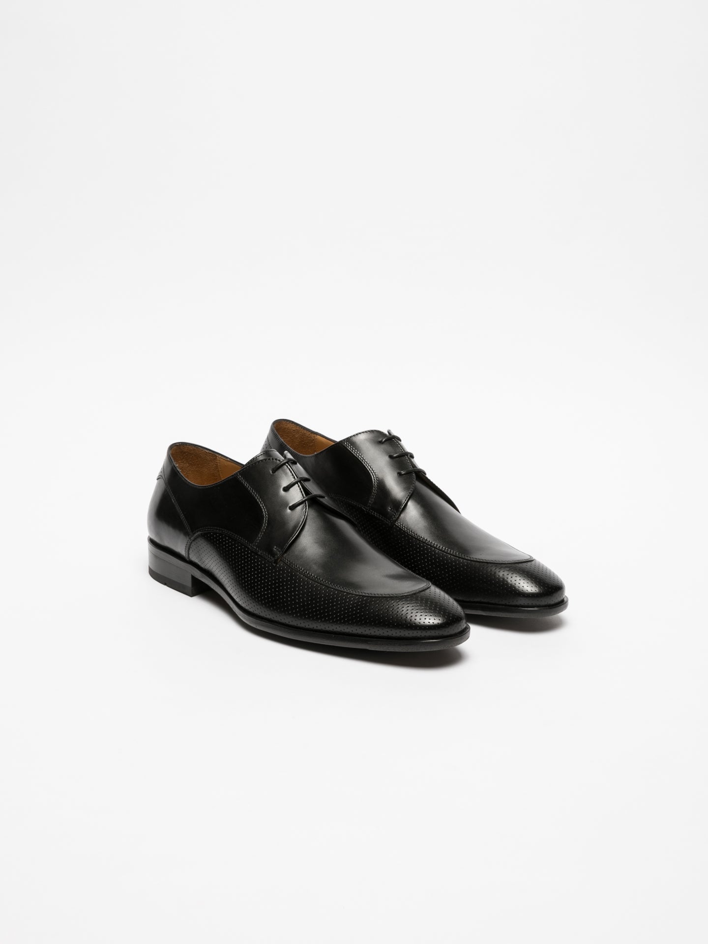 Gino Bianchi Black Derby Shoes