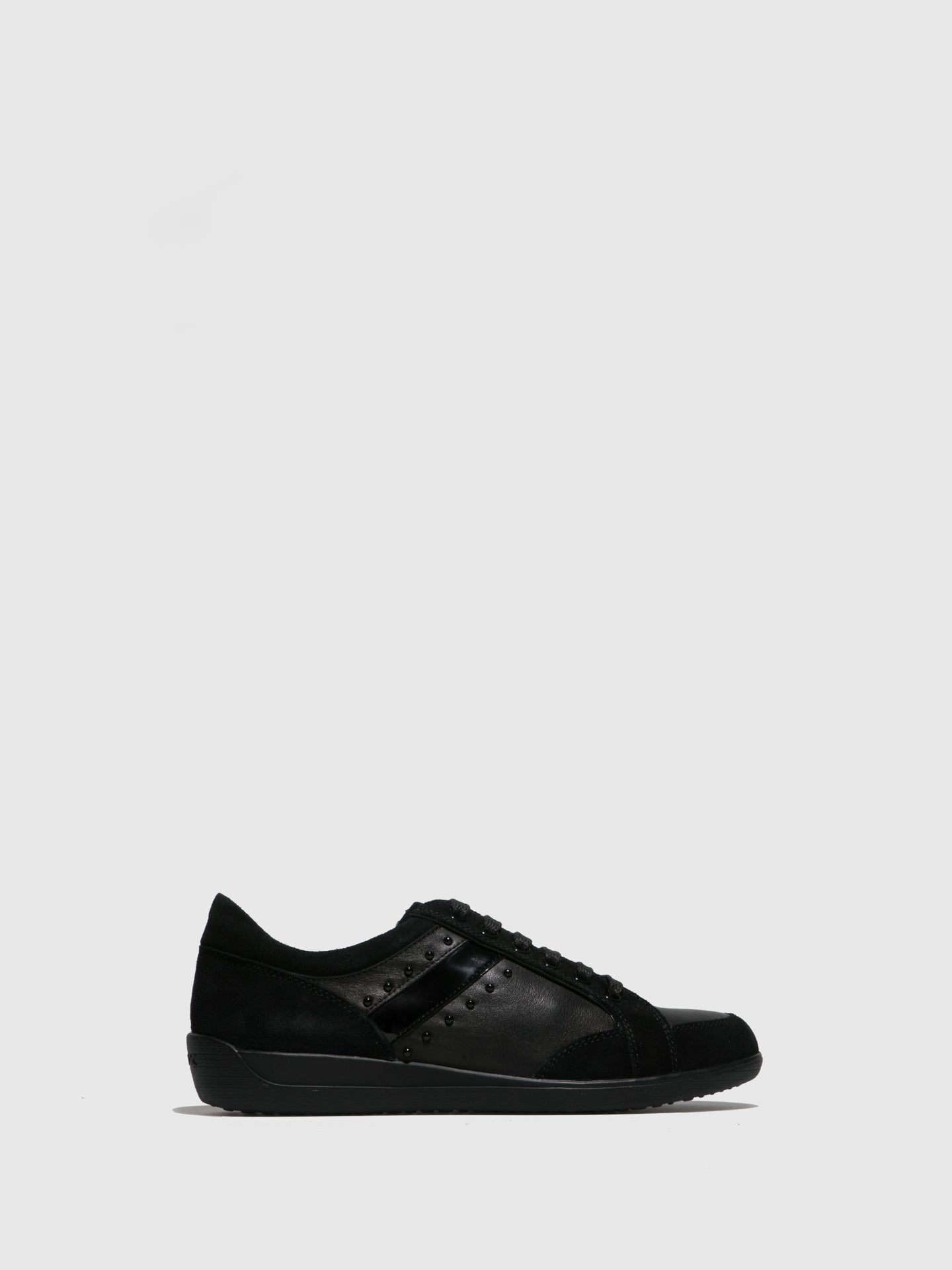 Geox Black Lace-up Shoes