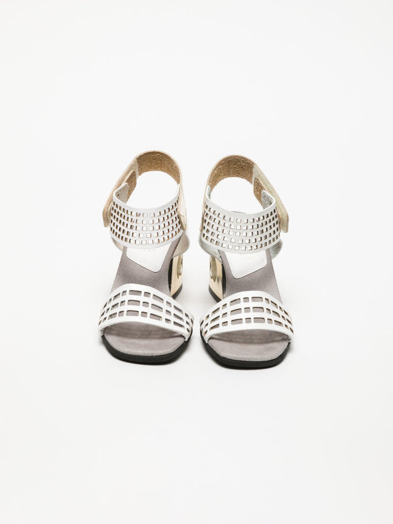 Hispanitas White Heel Sandals