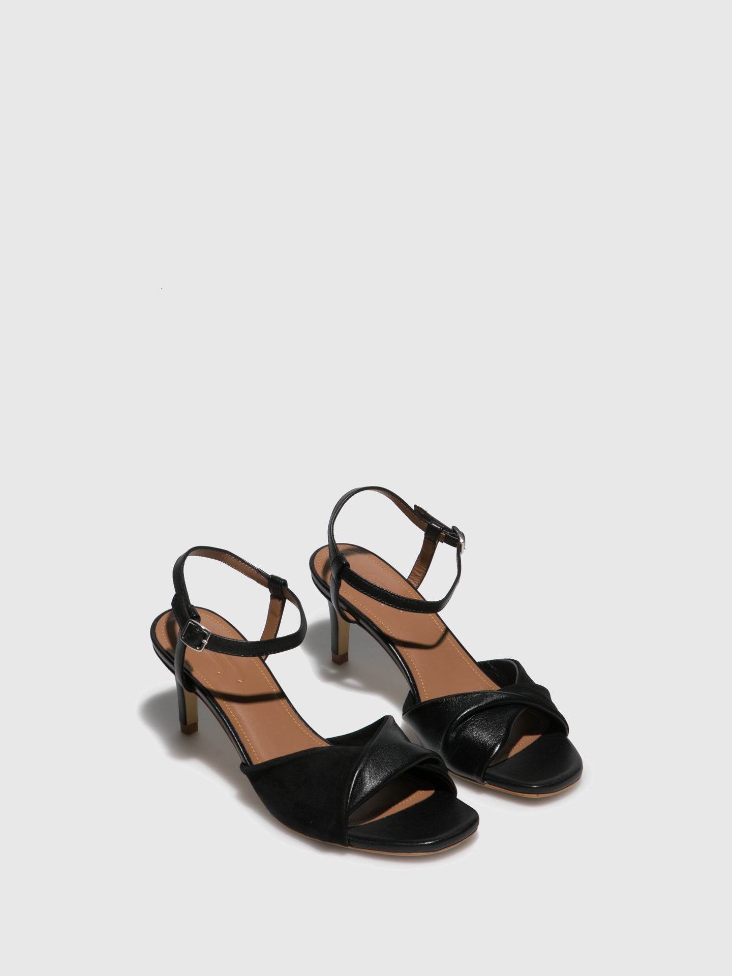 JJ Heitor Black Heel Sandals