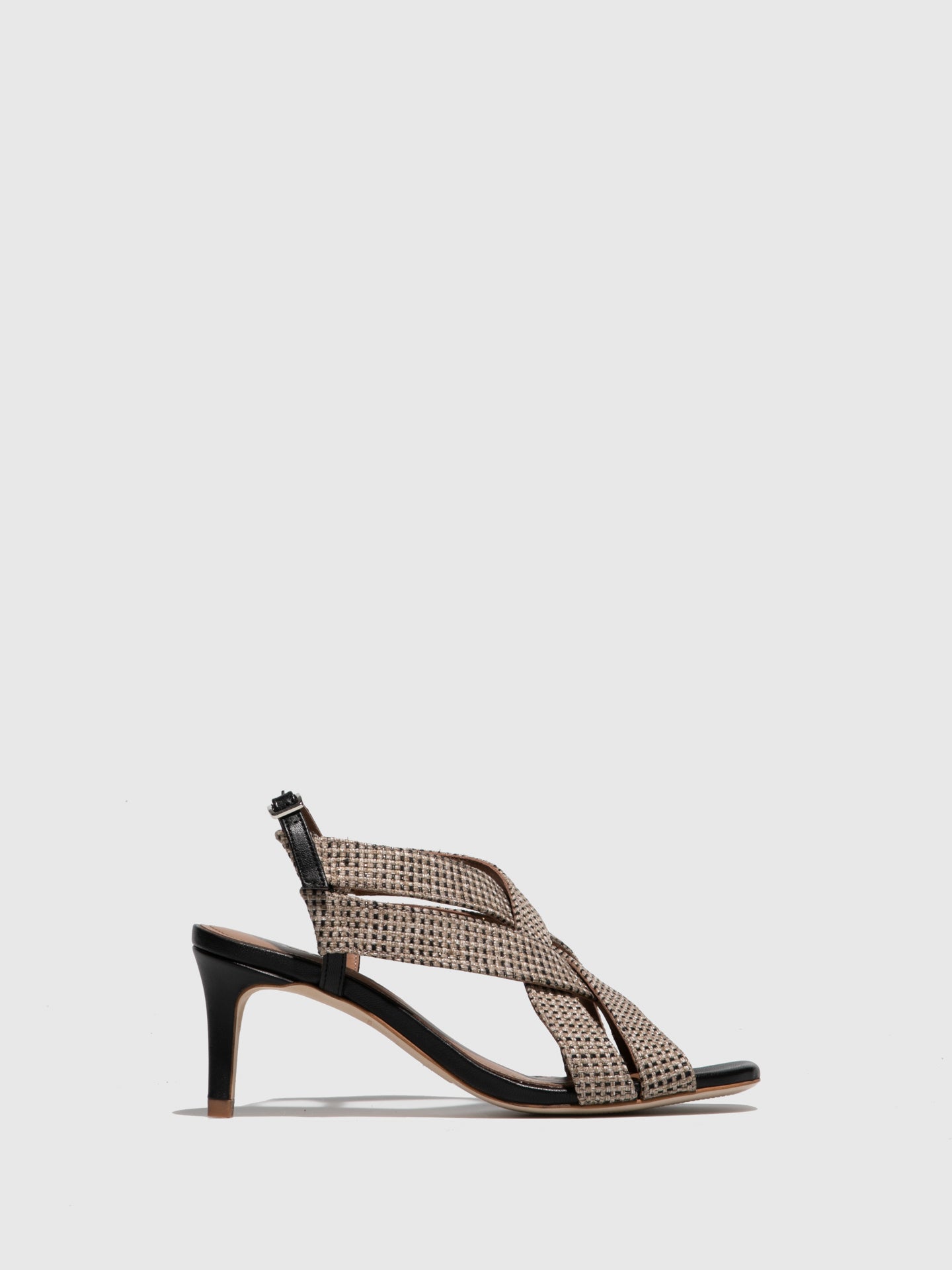 JJ Heitor Black Heel Sandals