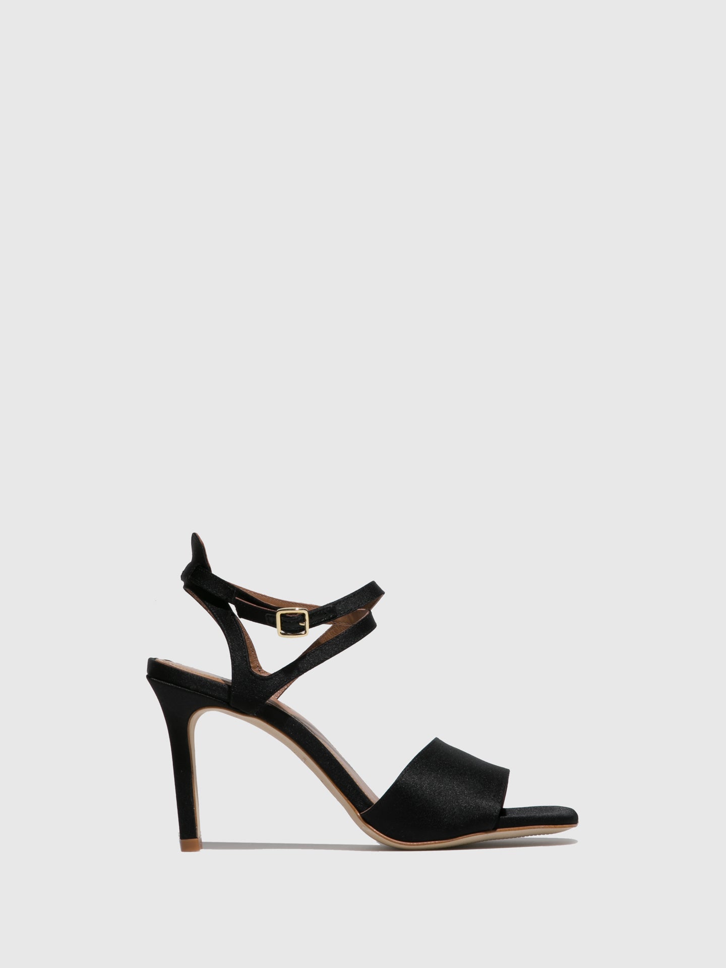 JJ Heitor Black Heel Sandals