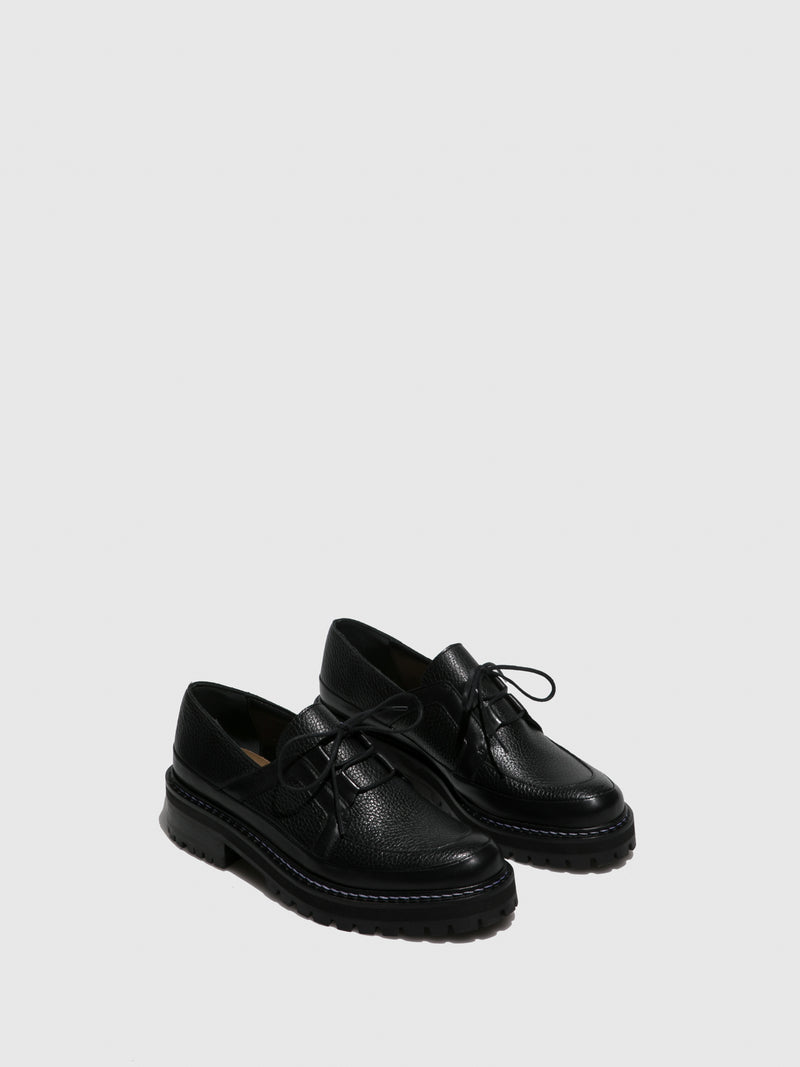JJ Heitor Black Lace-up Shoes