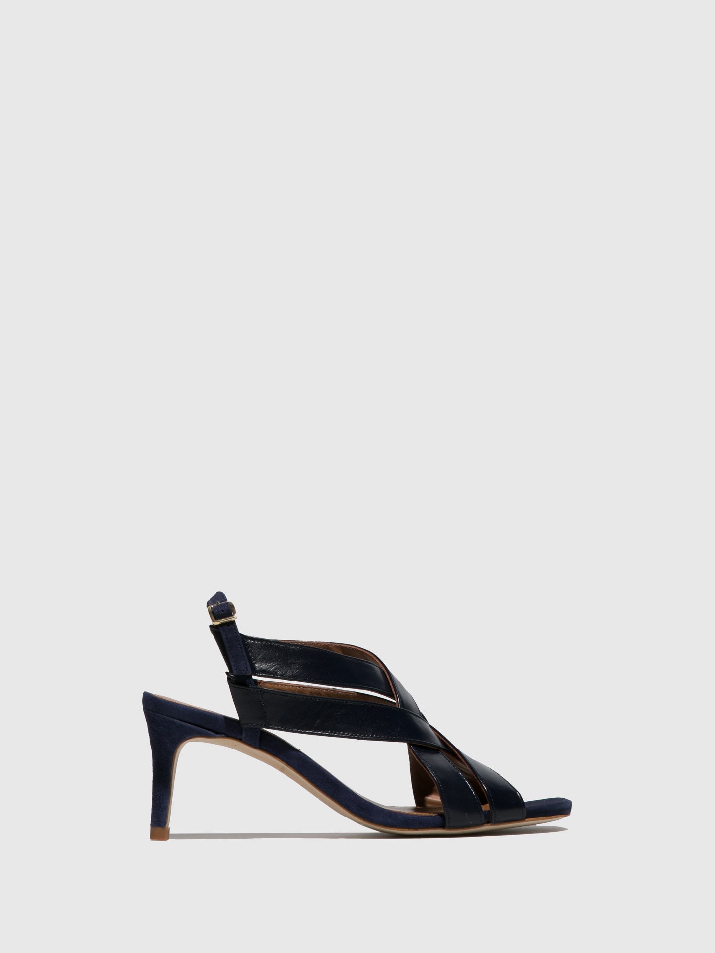 JJ Heitor Blue Heel Sandals