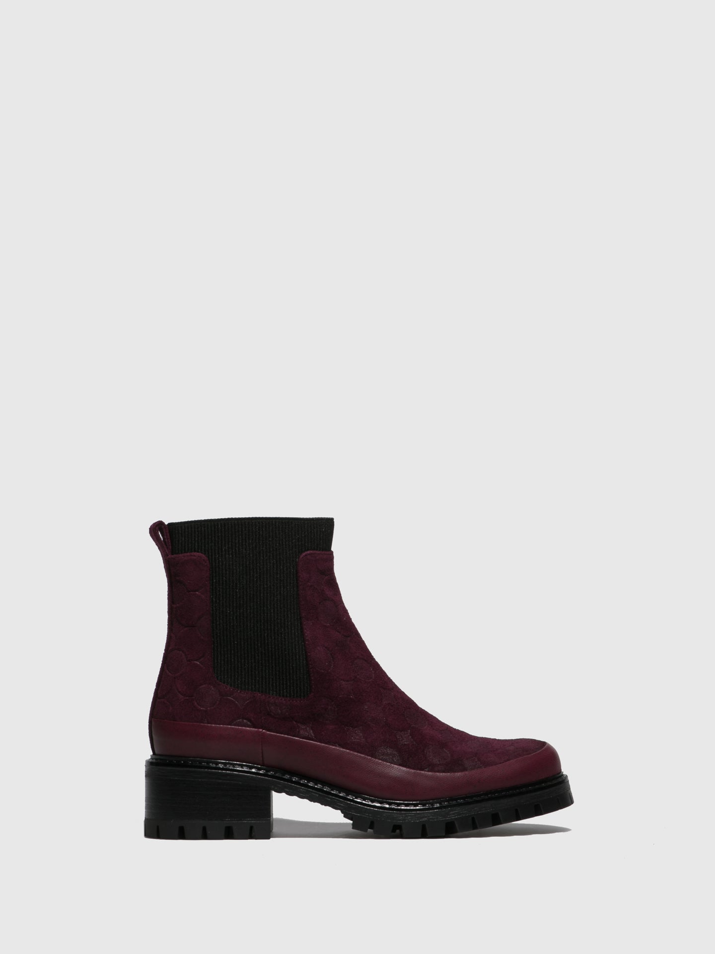 JJ Heitor DarkRed Elasticated Ankle Boots