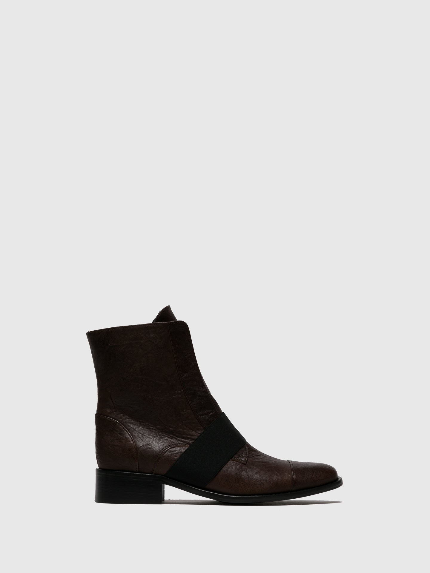 JJ Heitor Brown Elasticated Ankle Boots