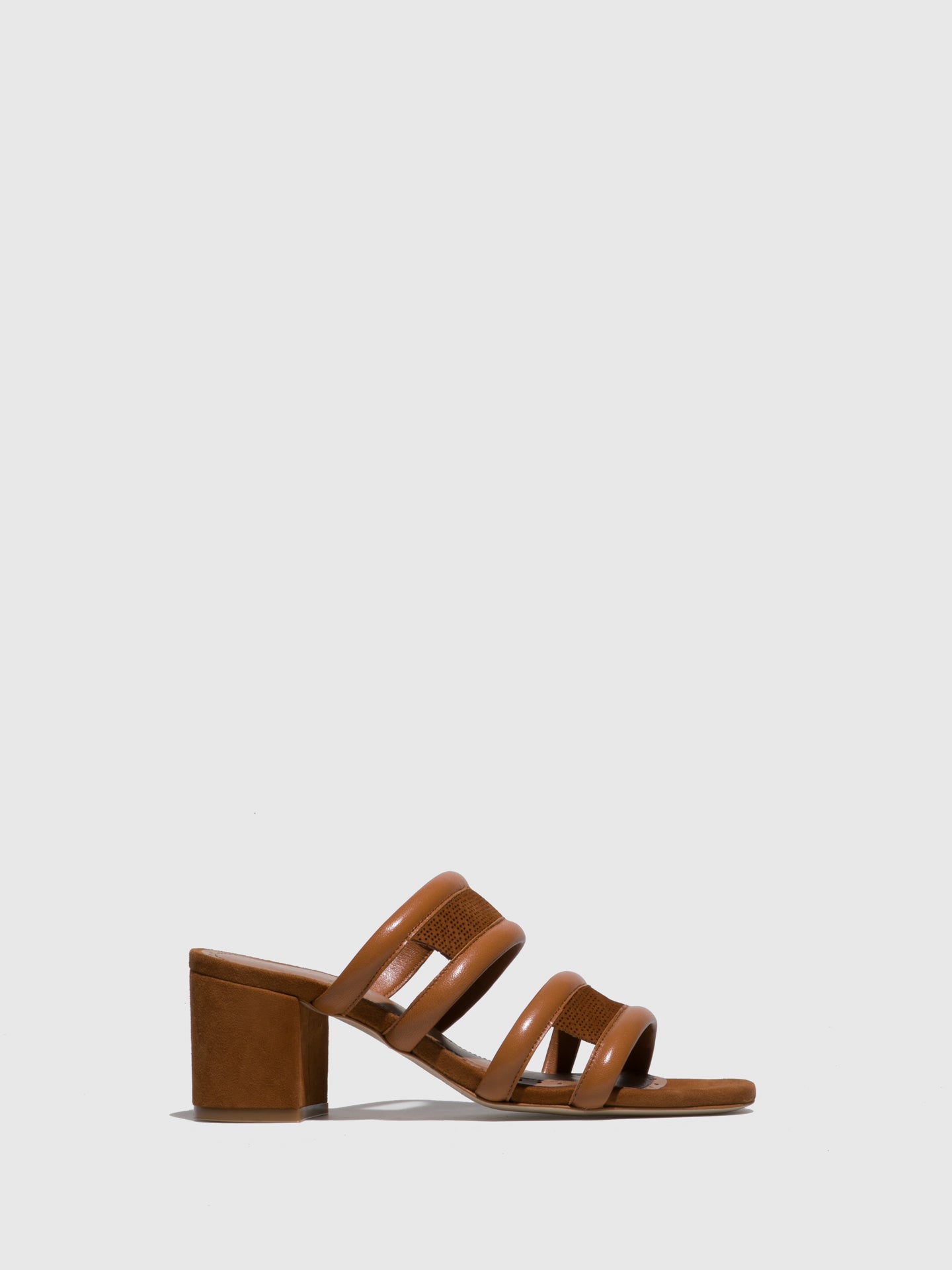 JJ Heitor Camel Heel Sandals