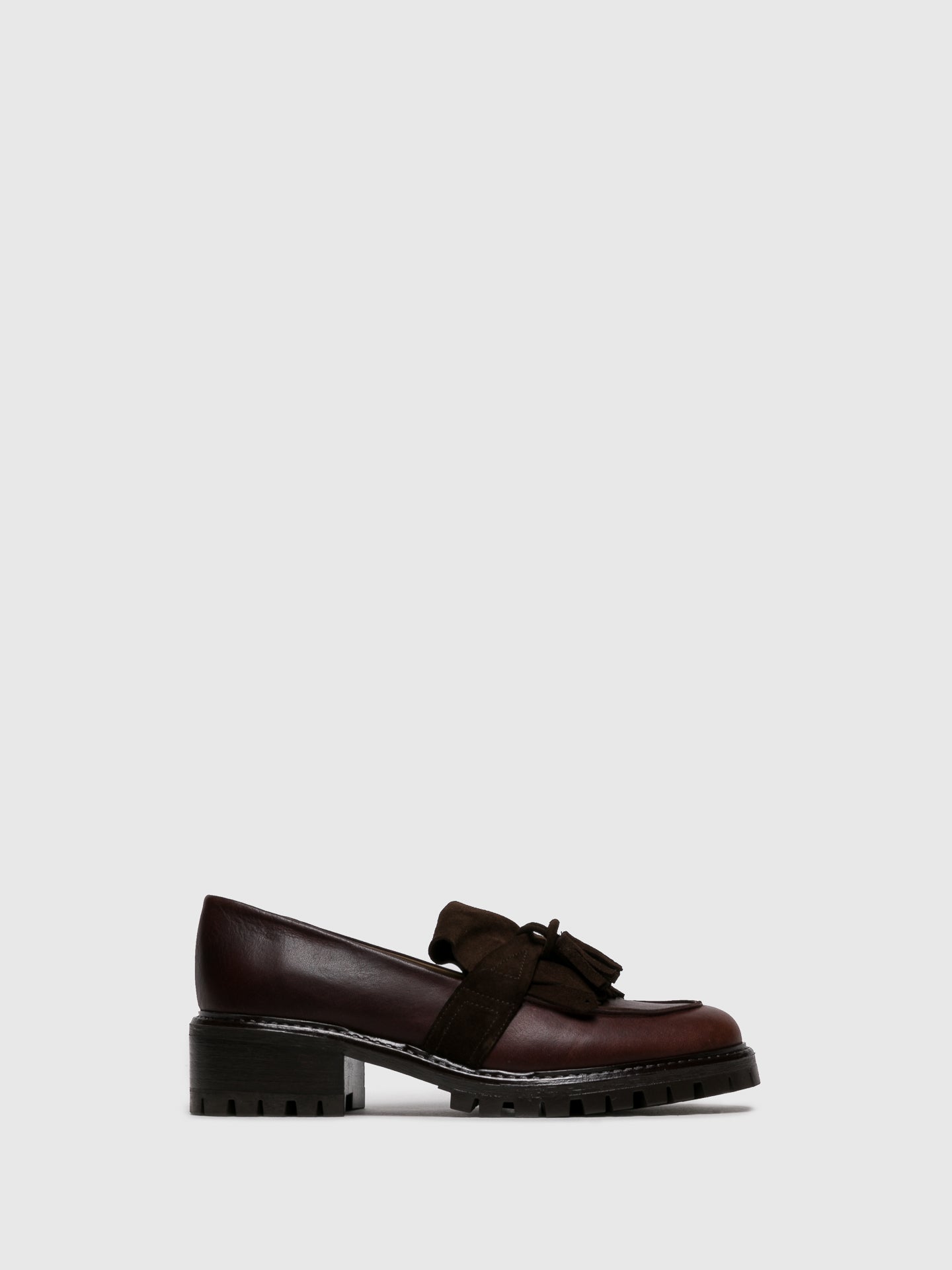 JJ Heitor Brown Leather Loafers Shoes