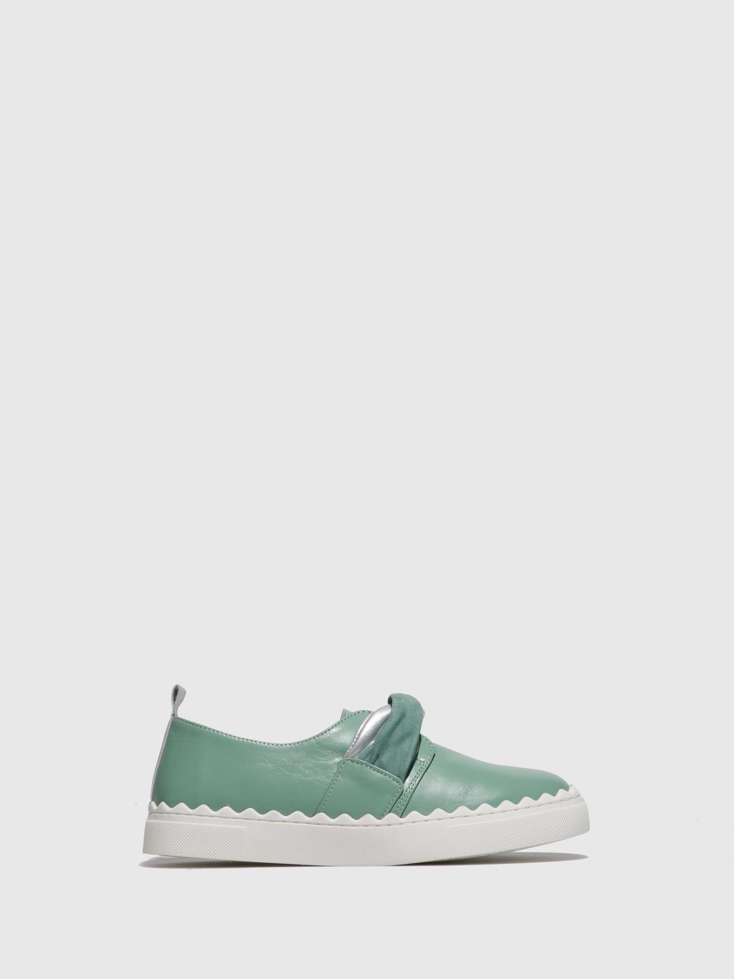 JJ Heitor Green Leather Slip-on Shoes