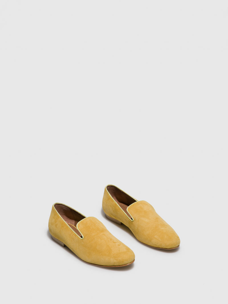 JJ Heitor Yellow Suede Loafers Shoes