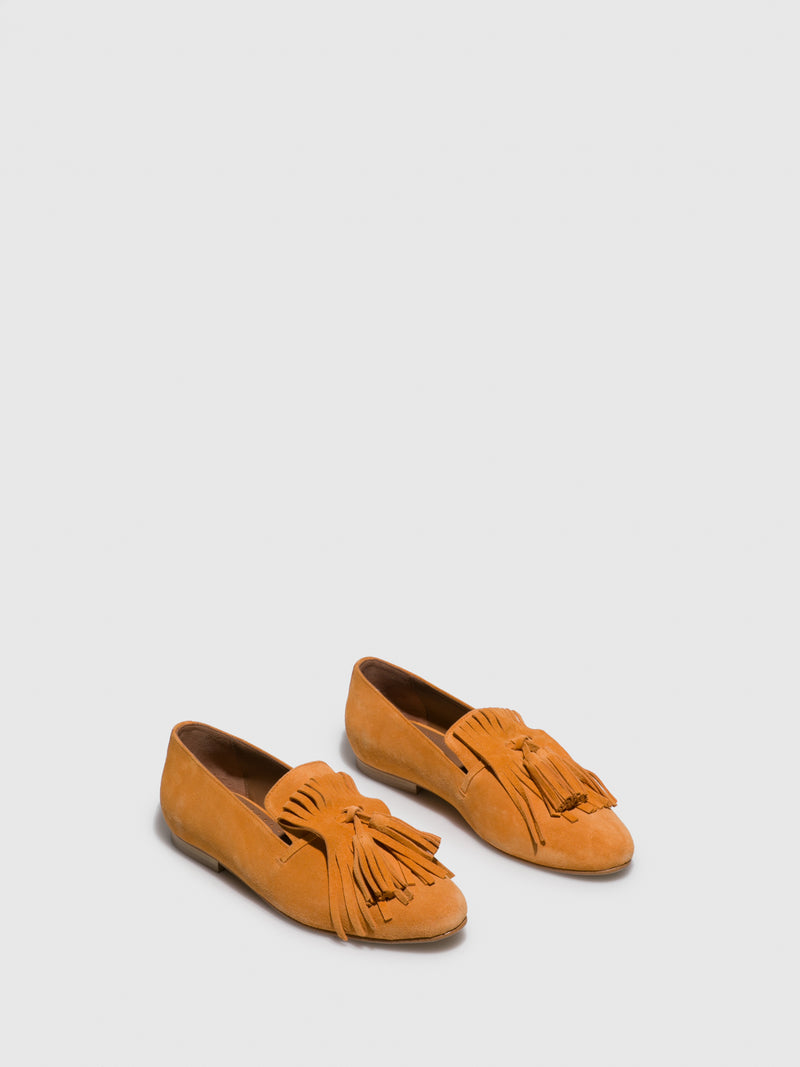 JJ Heitor Orange Suede Loafers Shoes