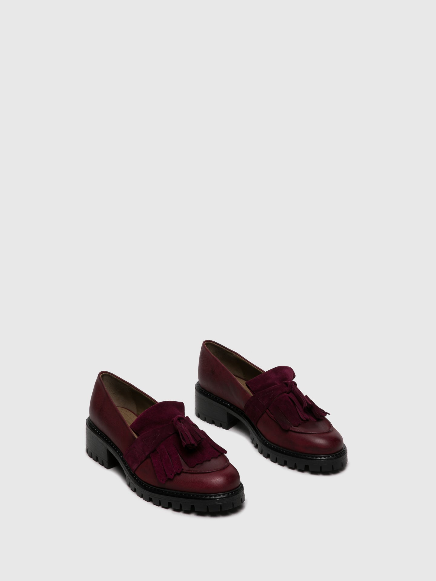 JJ Heitor DarkRed Loafers Shoes