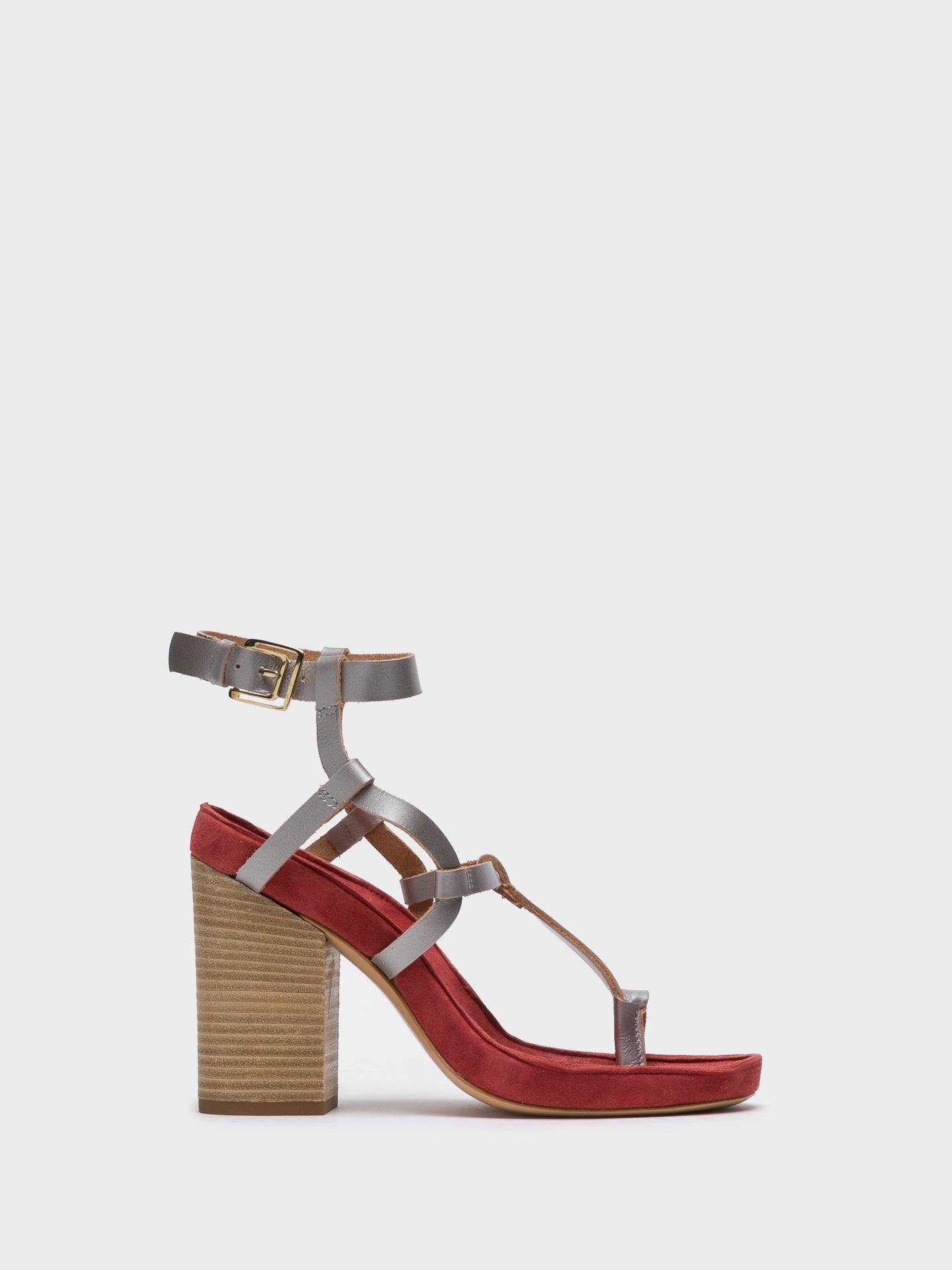 JJ Heitor Multicolor Ankle Strap Sandals