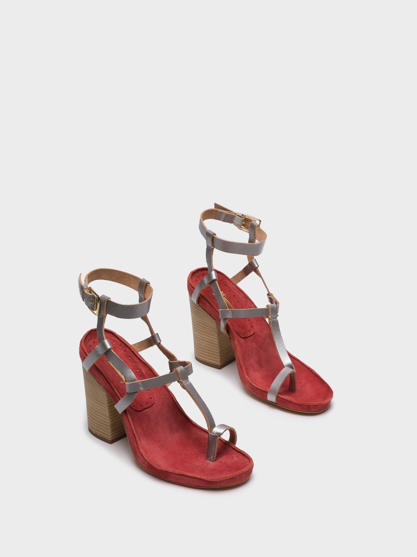 JJ Heitor Multicolor Ankle Strap Sandals