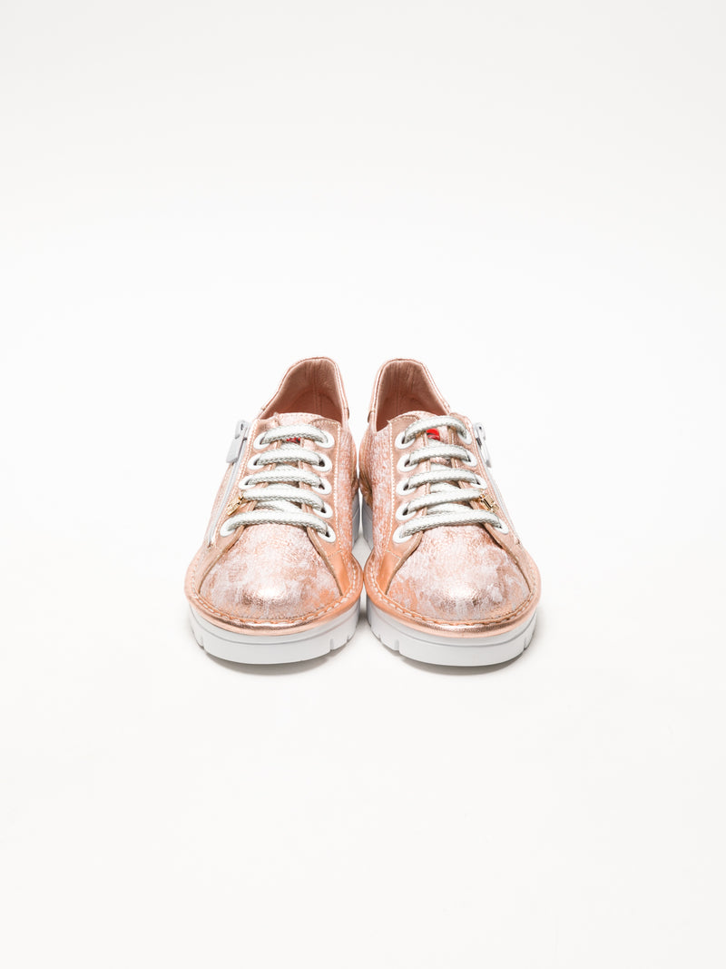 Jose Saenz LightPink Lace-up Trainers