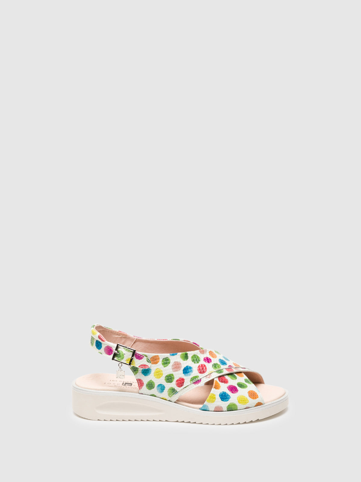 Jose Saenz Multicolor Crossover Sandals