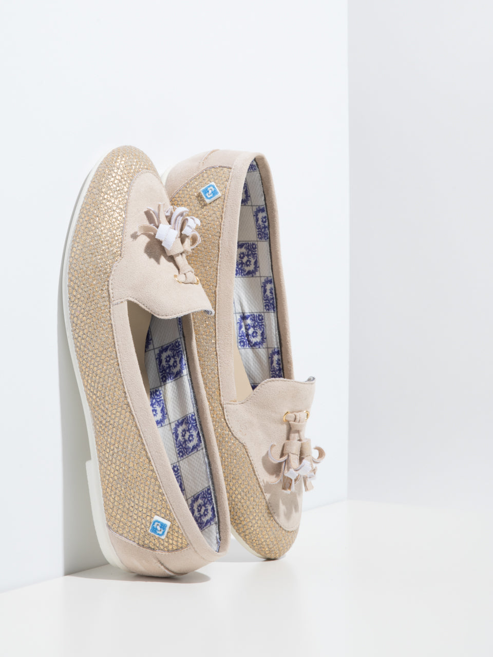 Lazuli Beige Appliqués Shoes