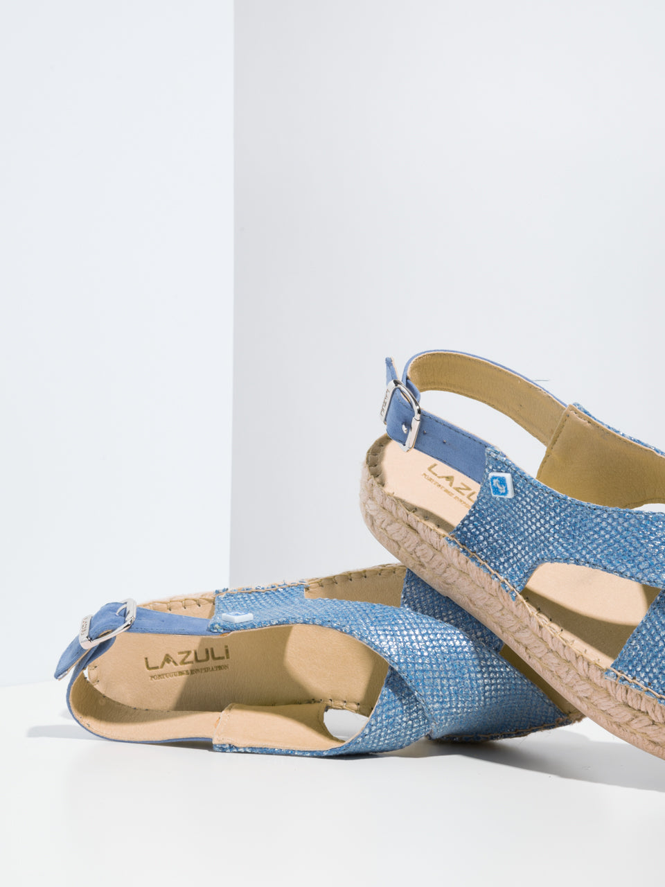 Lazuli Blue Platform Sandals