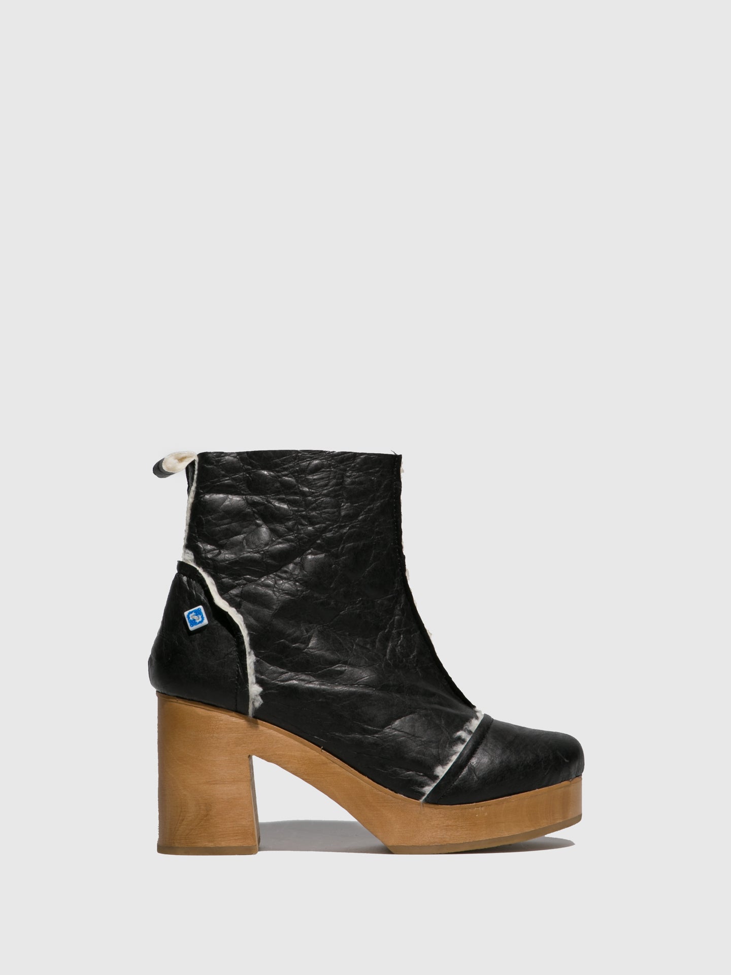 Lazuli Black Platform Ankle Boots