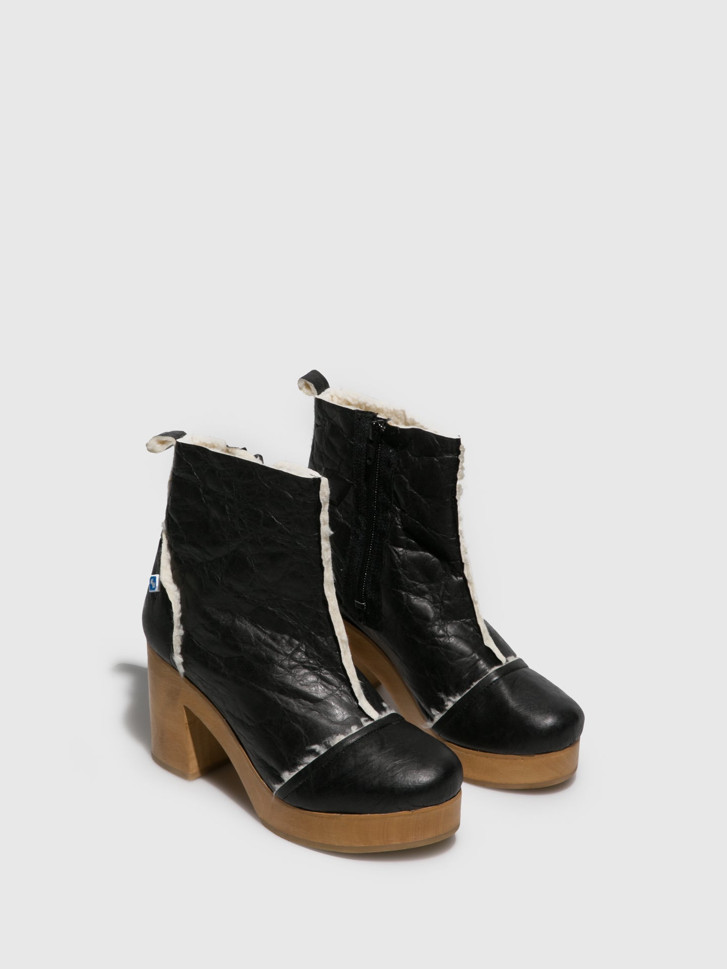 Lazuli Black Platform Ankle Boots