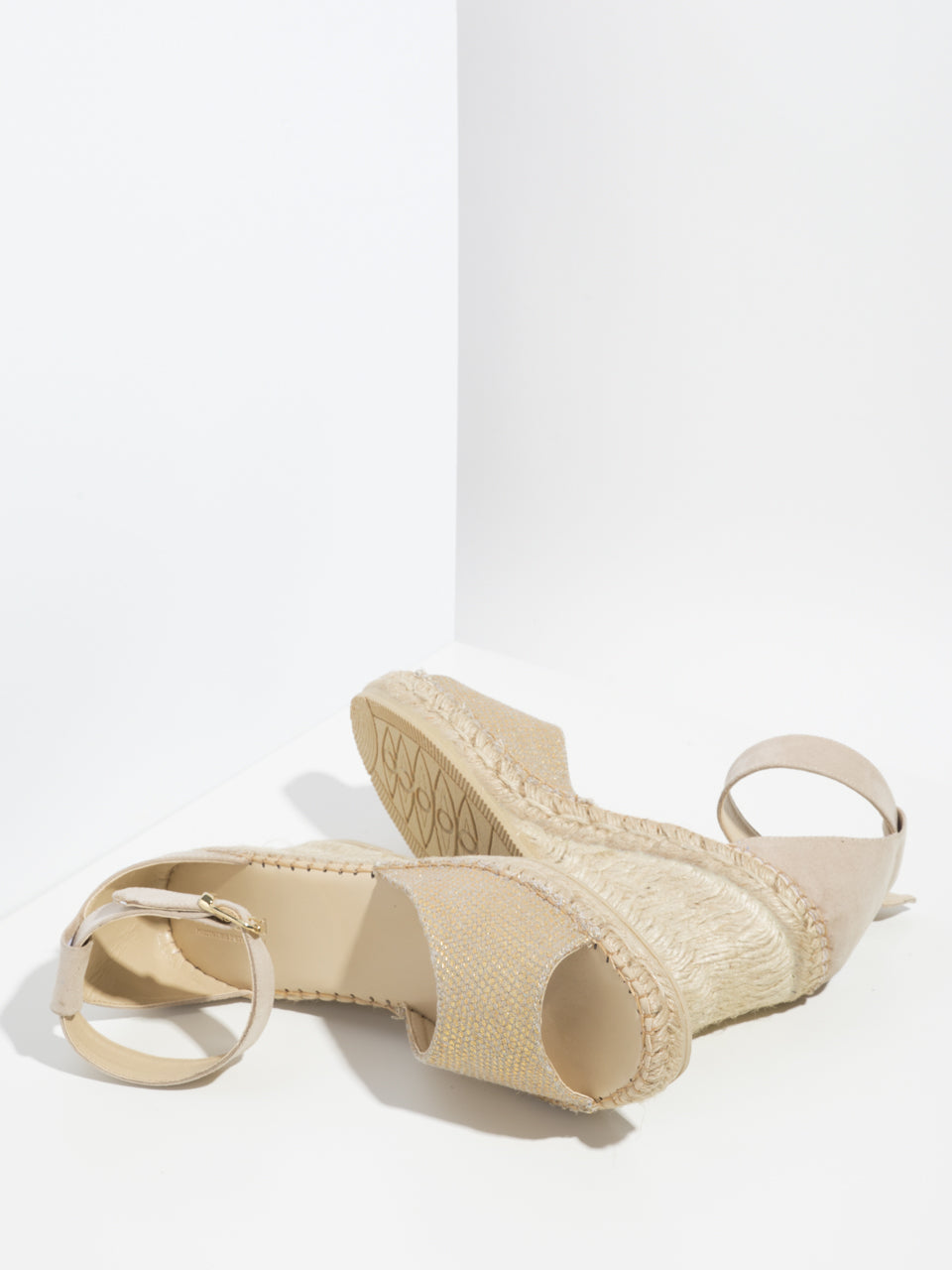 Lazuli Beige Ankle Strap Sandals