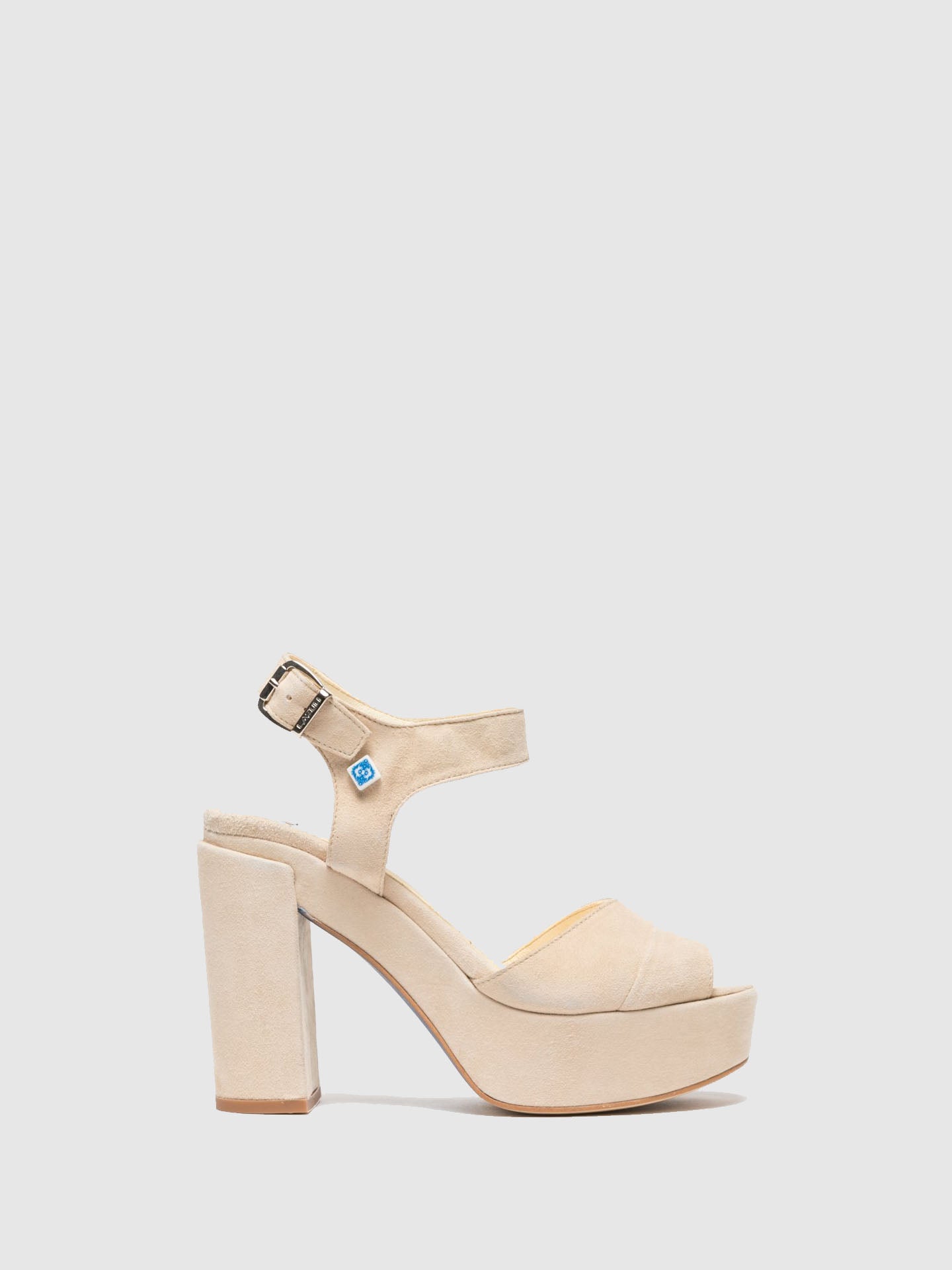 Lazuli Beige Platform Sandals