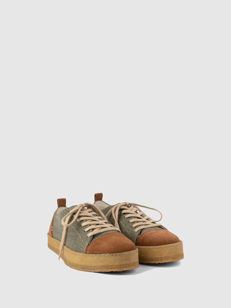 Lusquinos Camel Lace-up Shoes