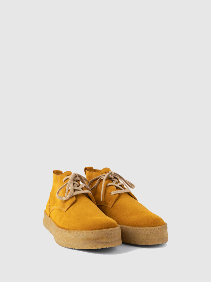 Lusquinos Yellow Lace-up Shoes