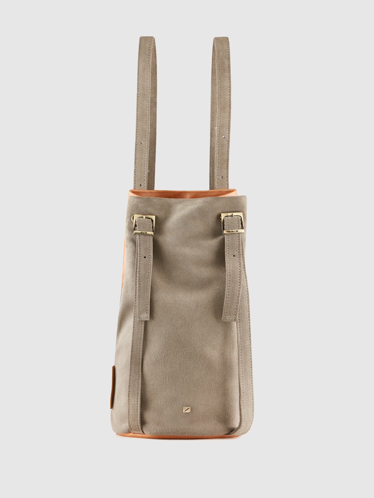 Maria Maleta Camel and Gray Reversible Backpack