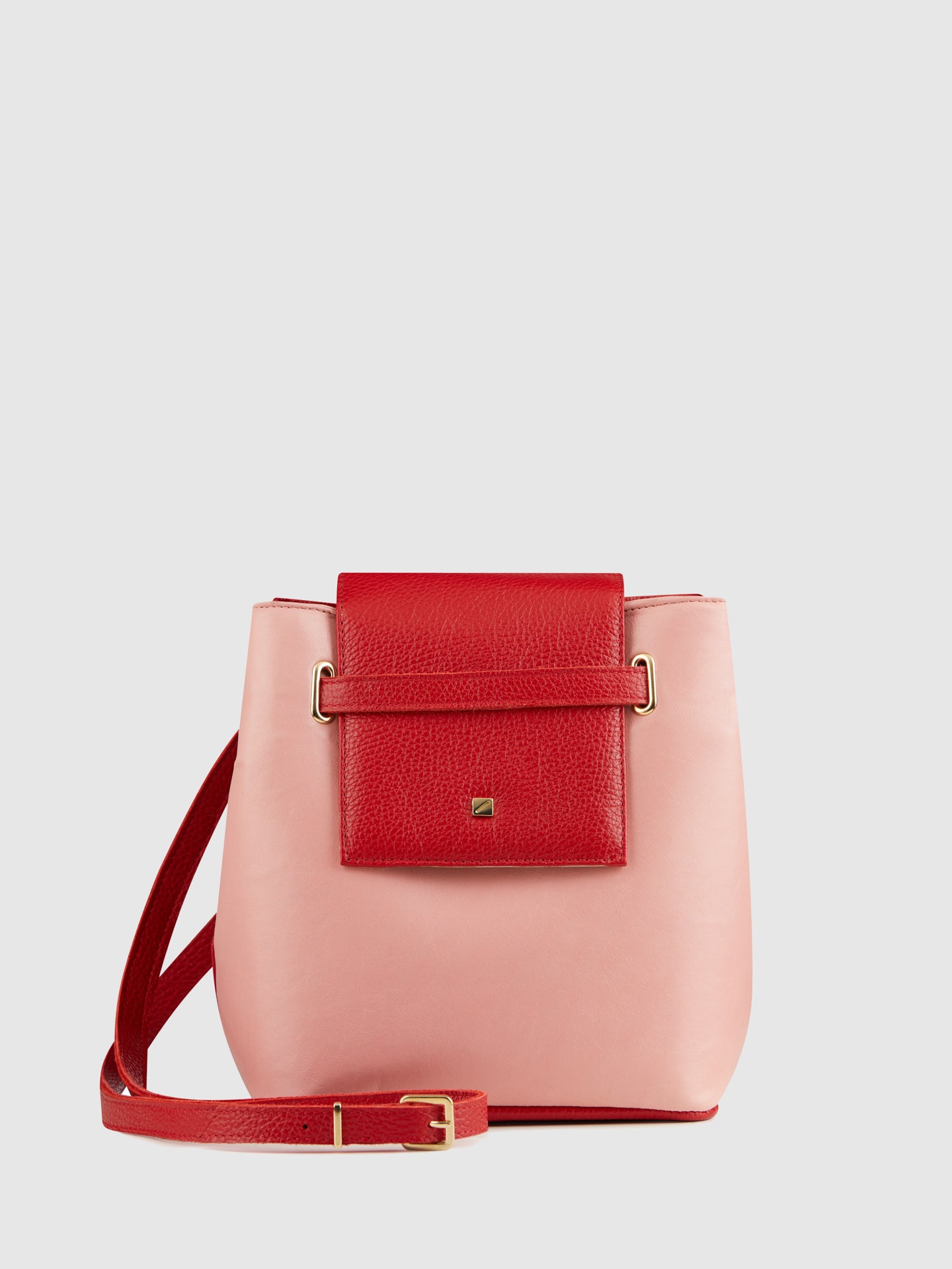 Maria Maleta Red and Pink Reversible Backpack