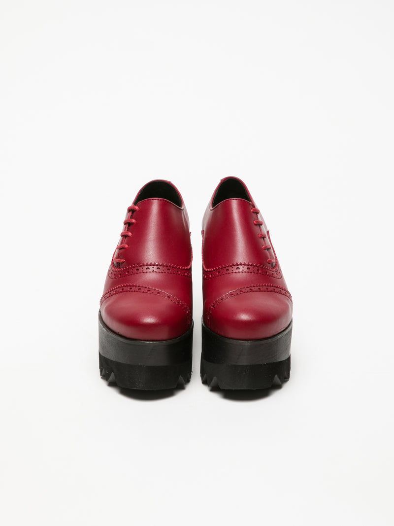 Marita Moreno Red Platform Shoes