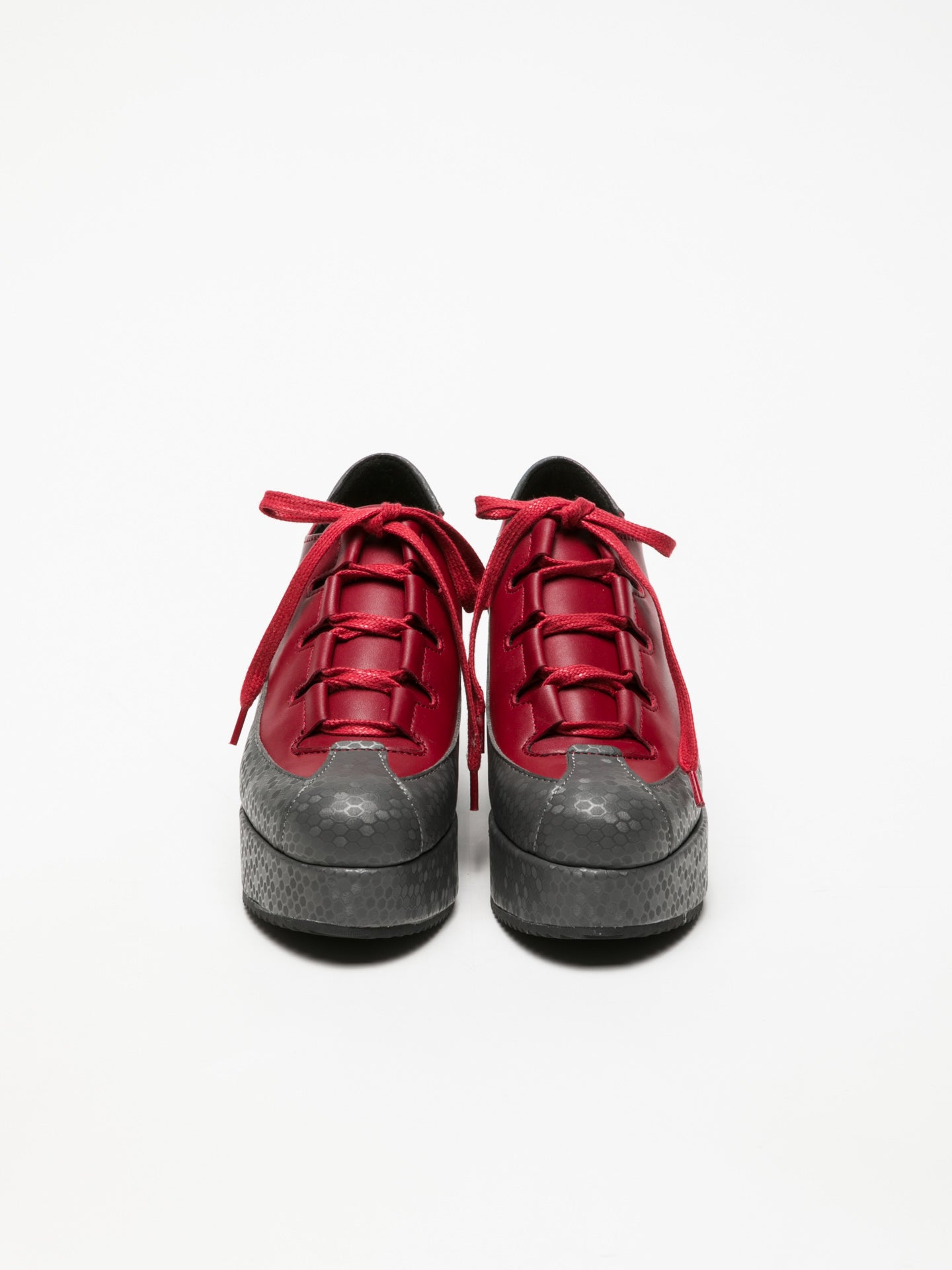 Marita Moreno Red Lace-up Shoes