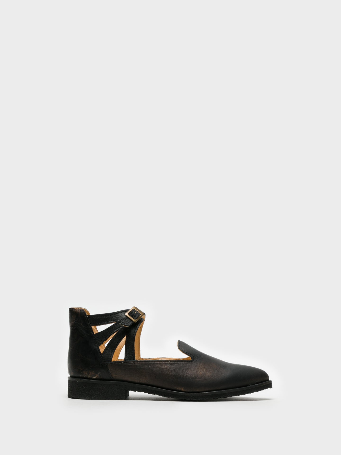 Marita Moreno Black Buckle Shoes