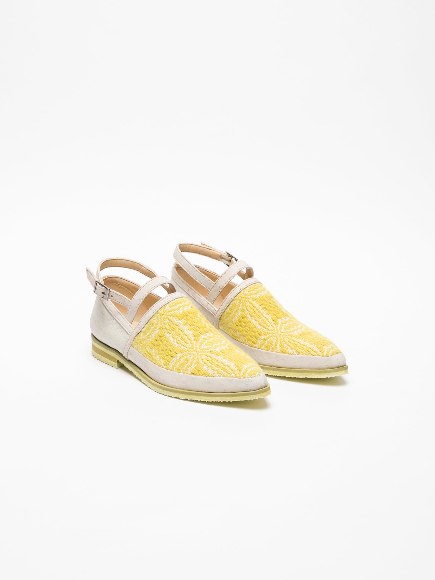 Marita Moreno Yellow Flat Shoes