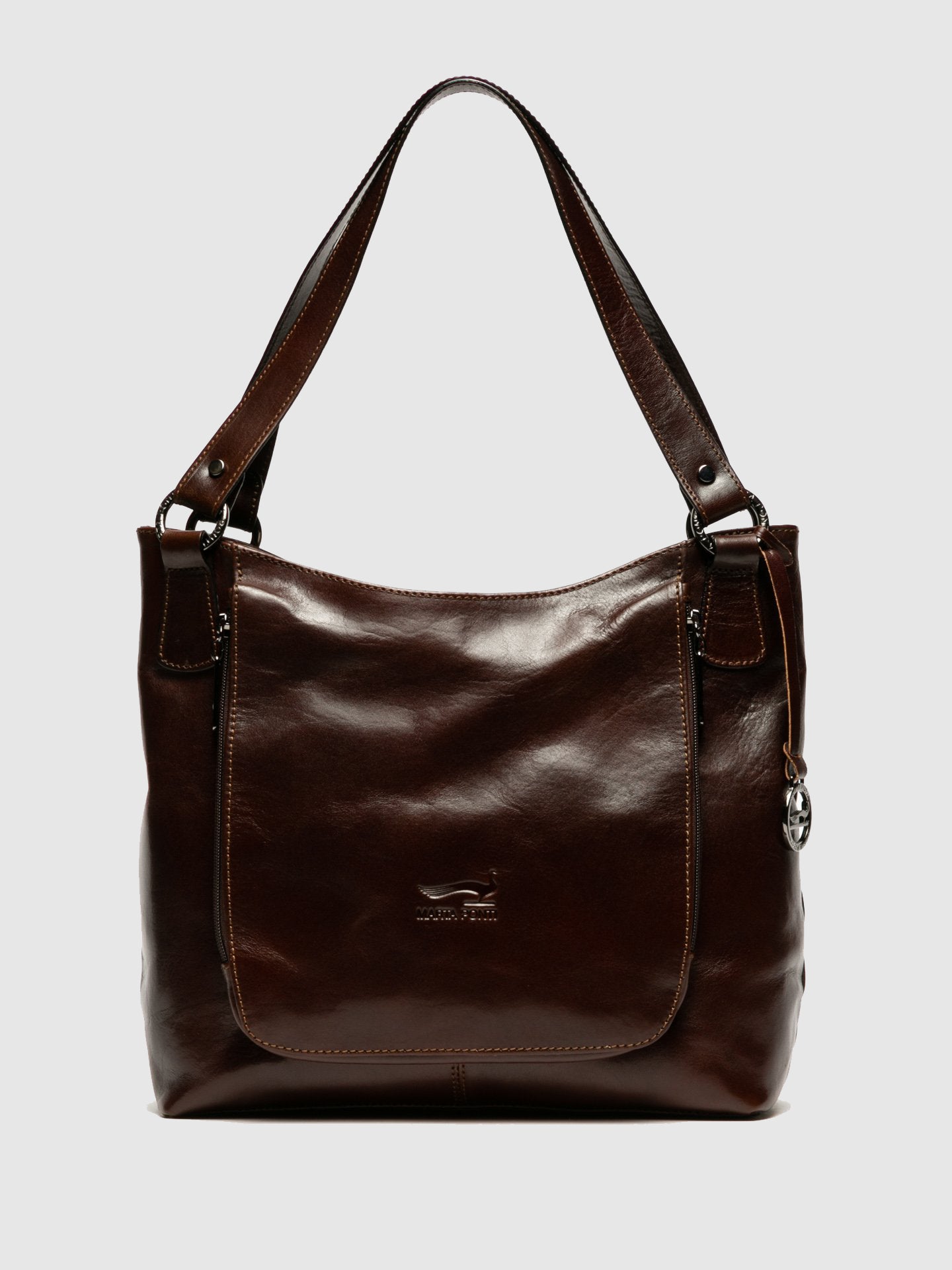 Marta Ponti Brown Shoulder Bag