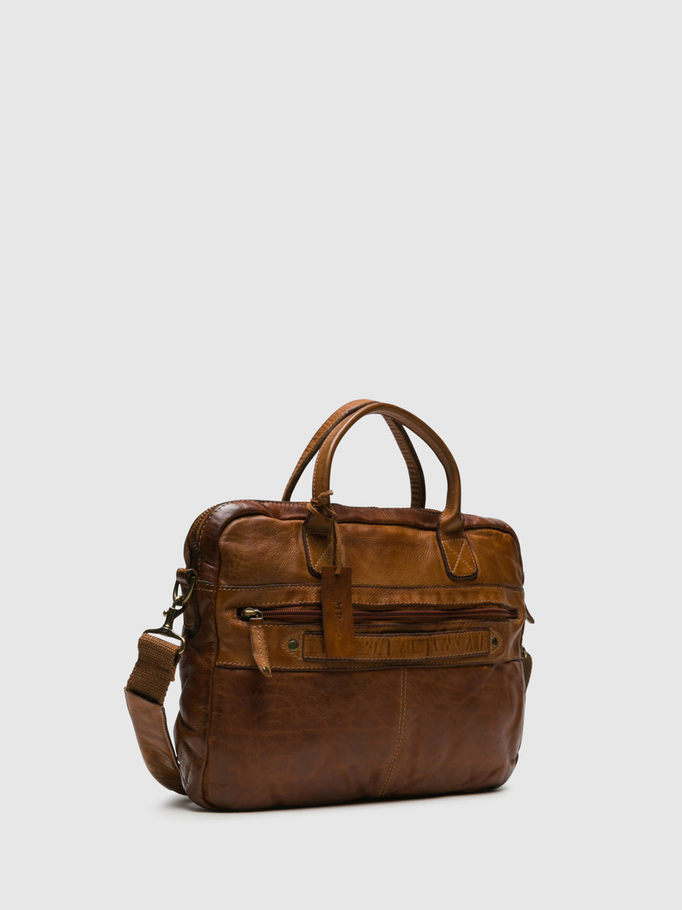 Marta Ponti Brown Laptop Bag