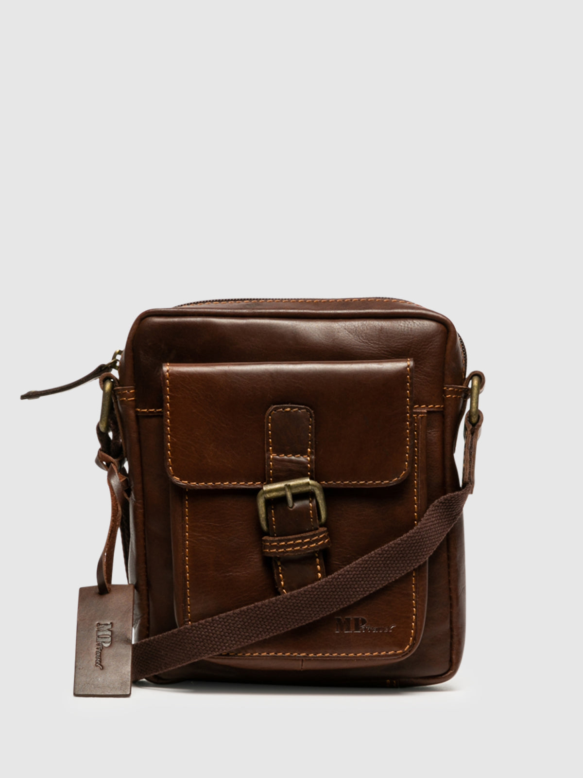 Marta Ponti Brown Crossbody Bag