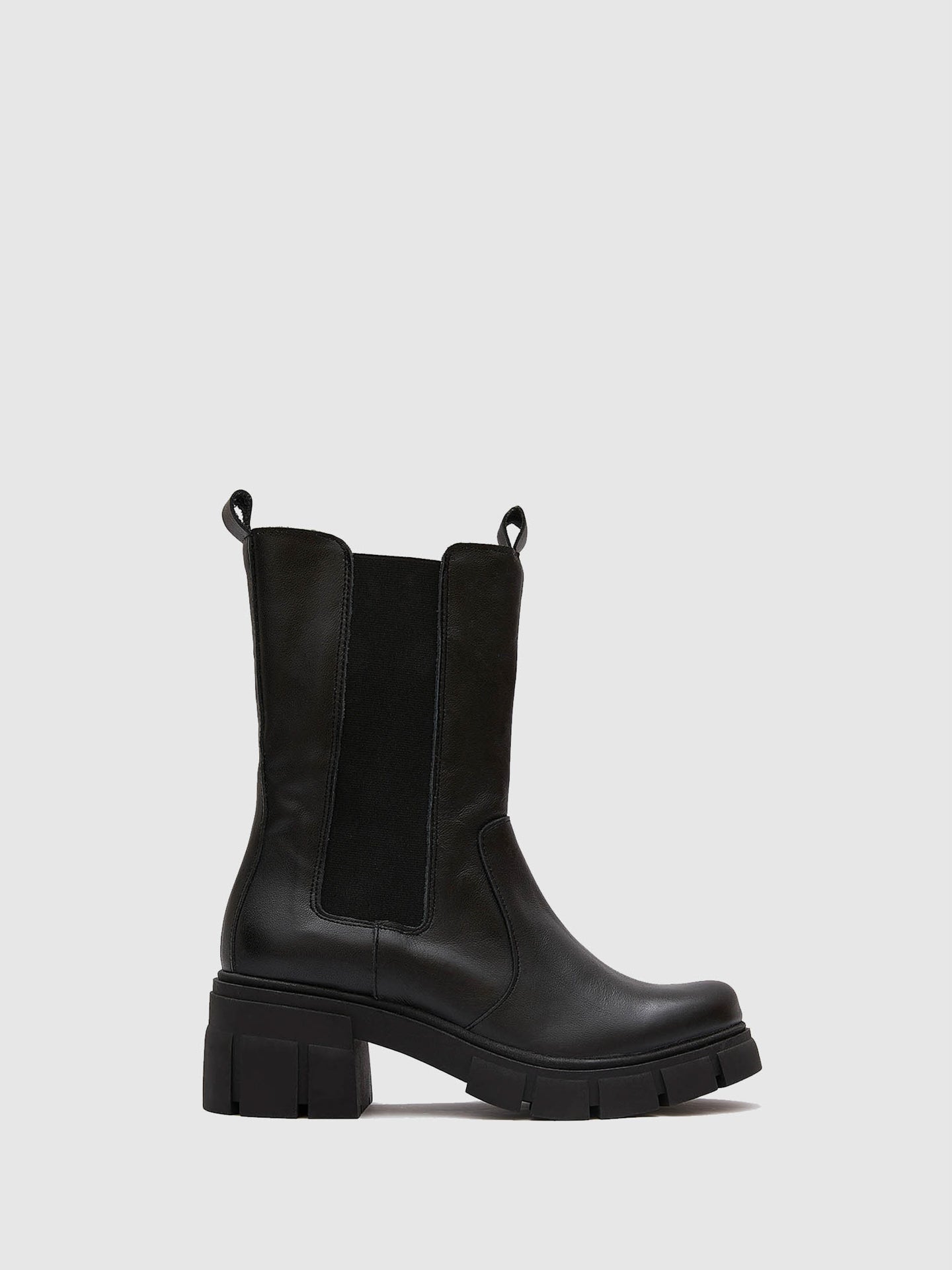 Marila Shoes Black Zip Up Boots