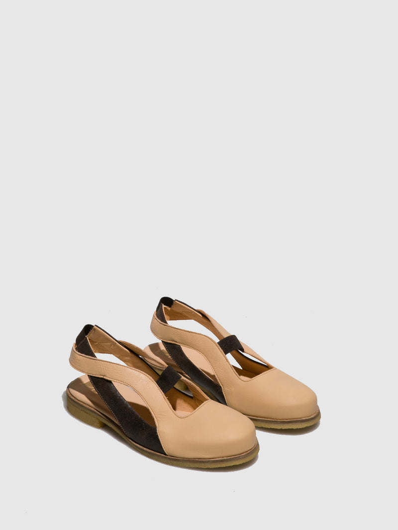 Marita Moreno Caramel Brown Flat Shoes