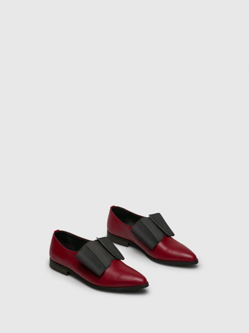 Marita Moreno Red Black Pointed Toe Shoes