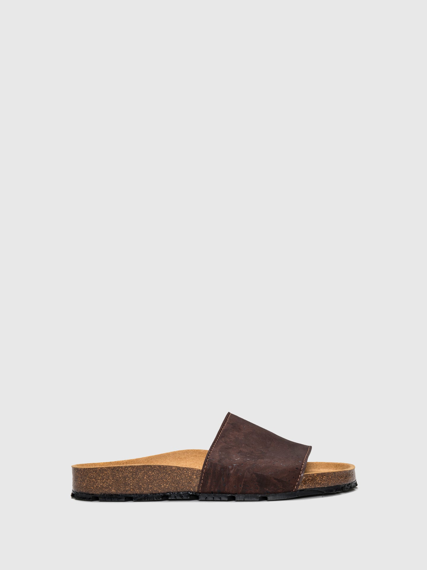 NAE Vegan Shoes Brown Flat Sandals