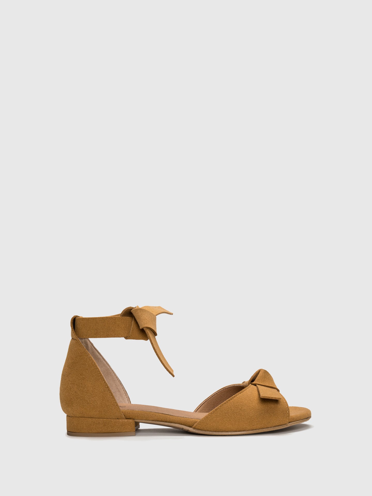 NAE Vegan Shoes Yellow Lace-up Sandals