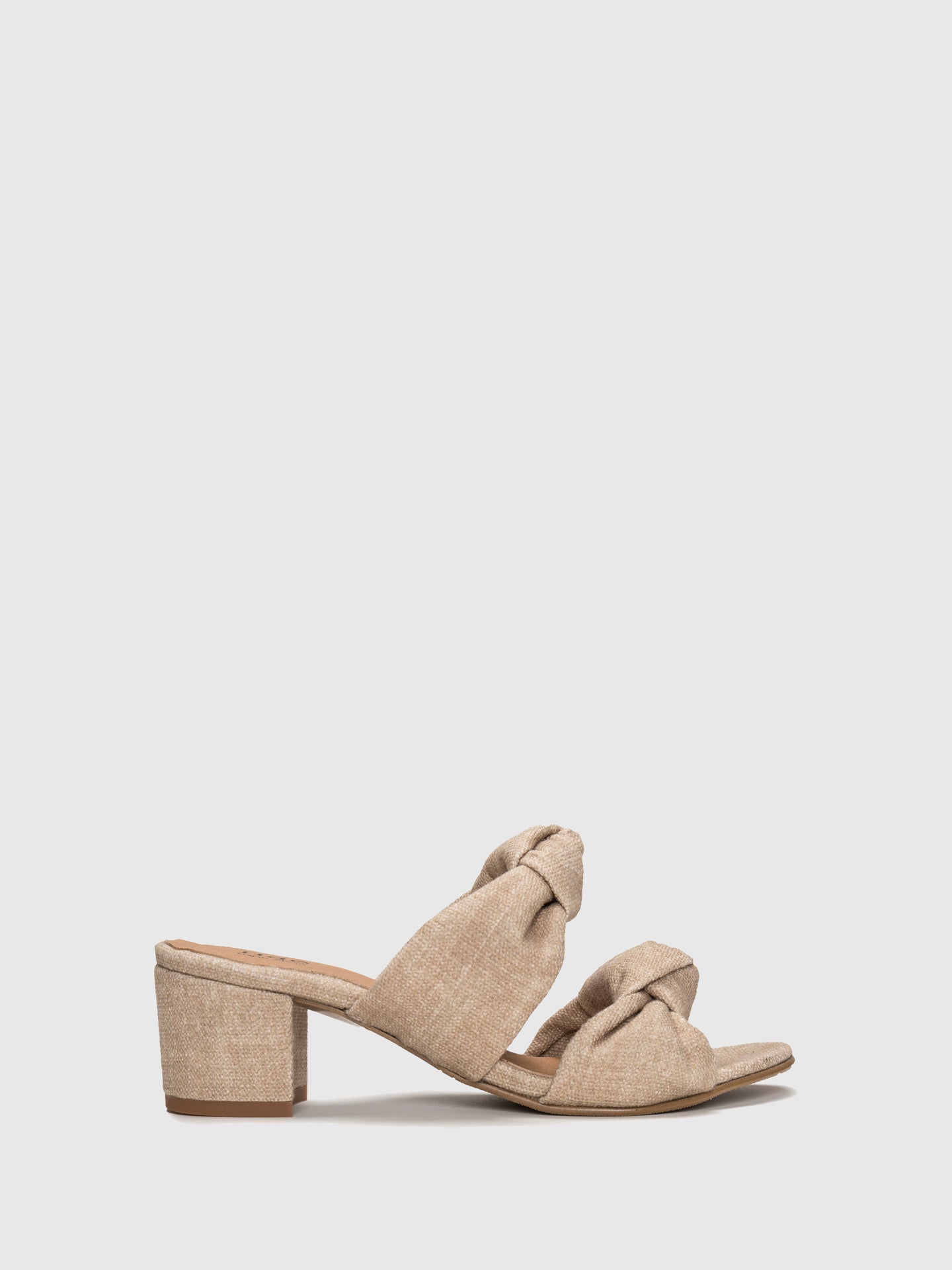 NAE Vegan Shoes Beige Round Toe Sandals