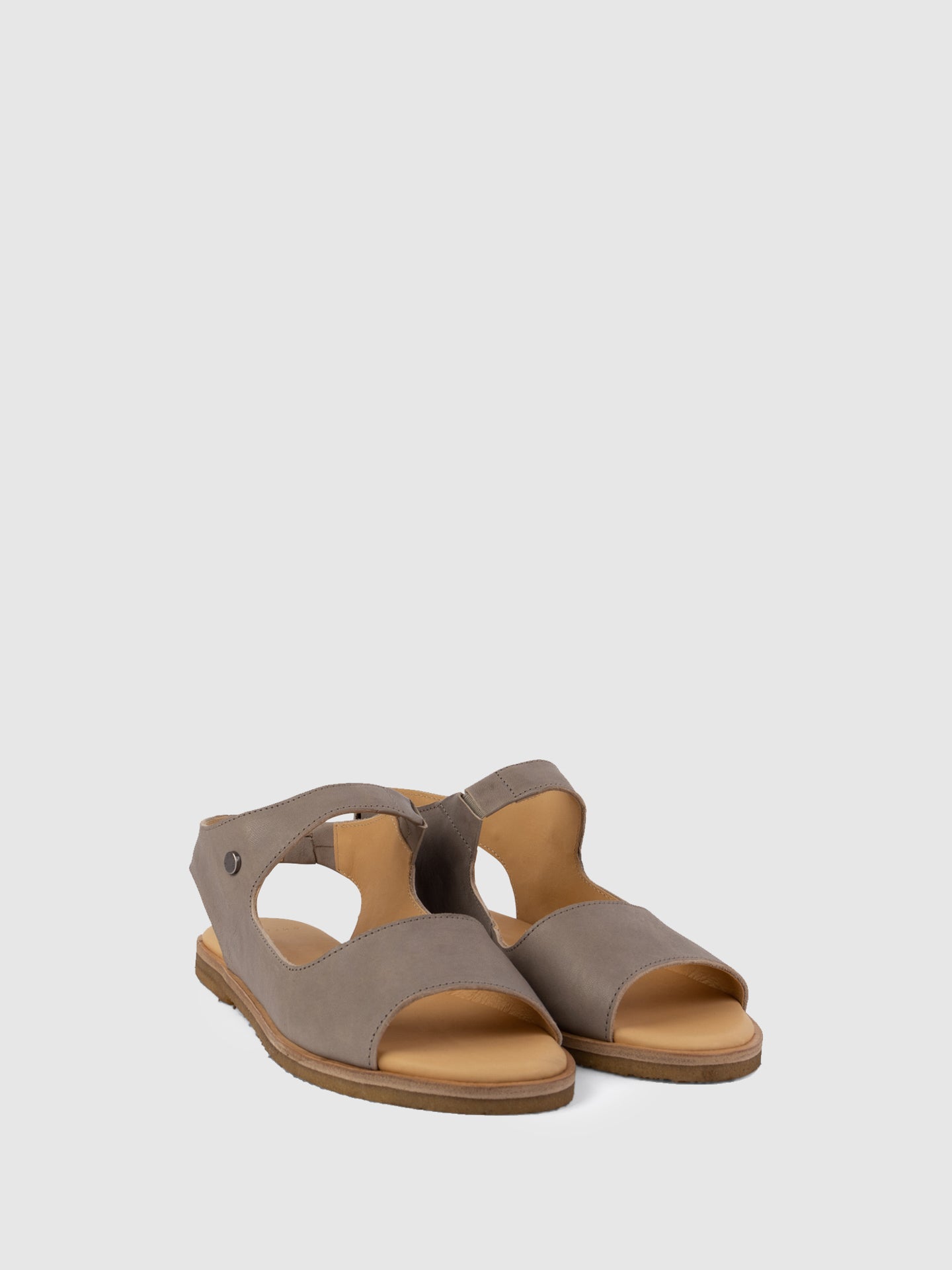 Only2me Gray Flat Sandals