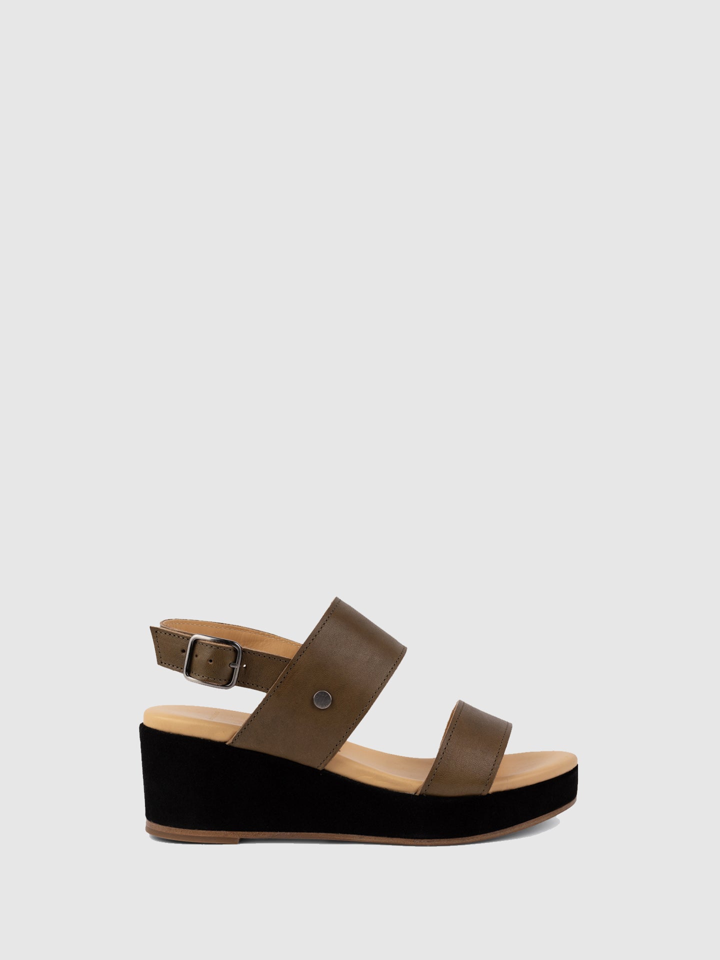 Only2me SandyBrown Wedge Sandals