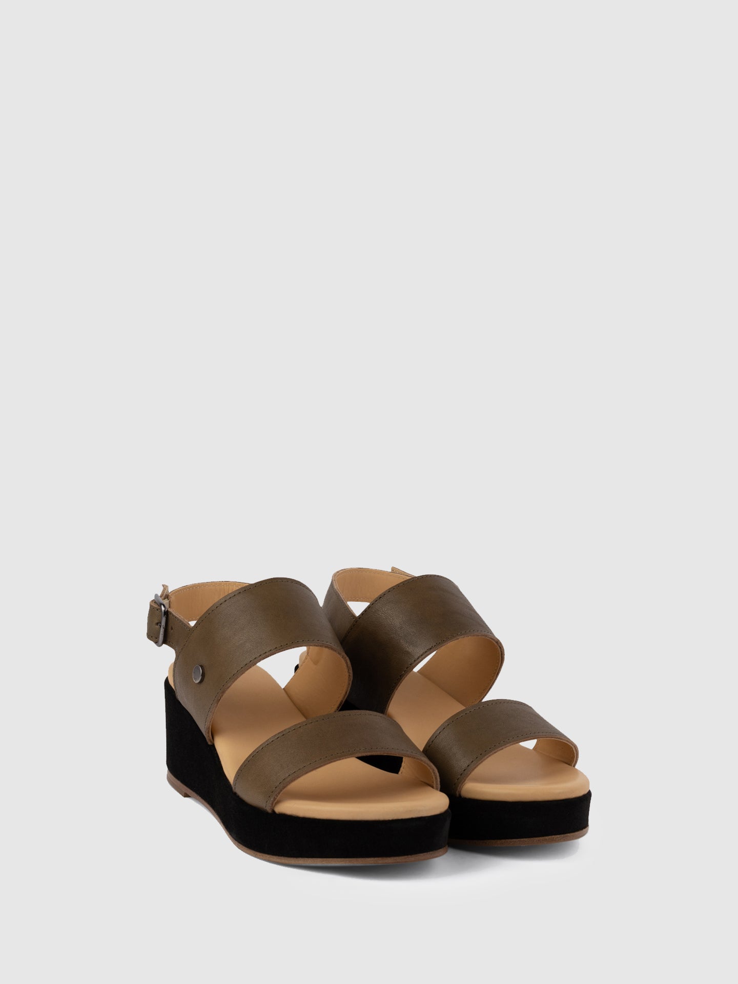 Only2me SandyBrown Wedge Sandals