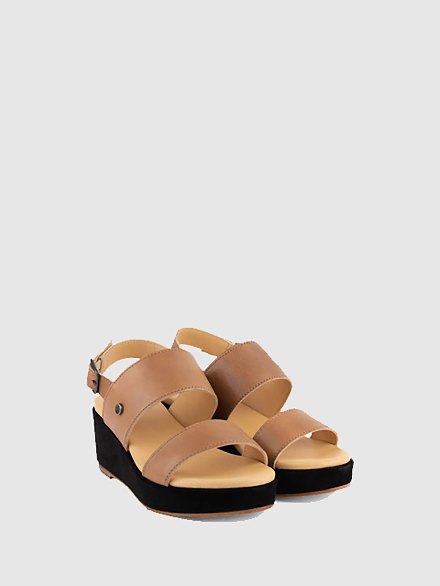 Only2me Beige Wedge Sandals