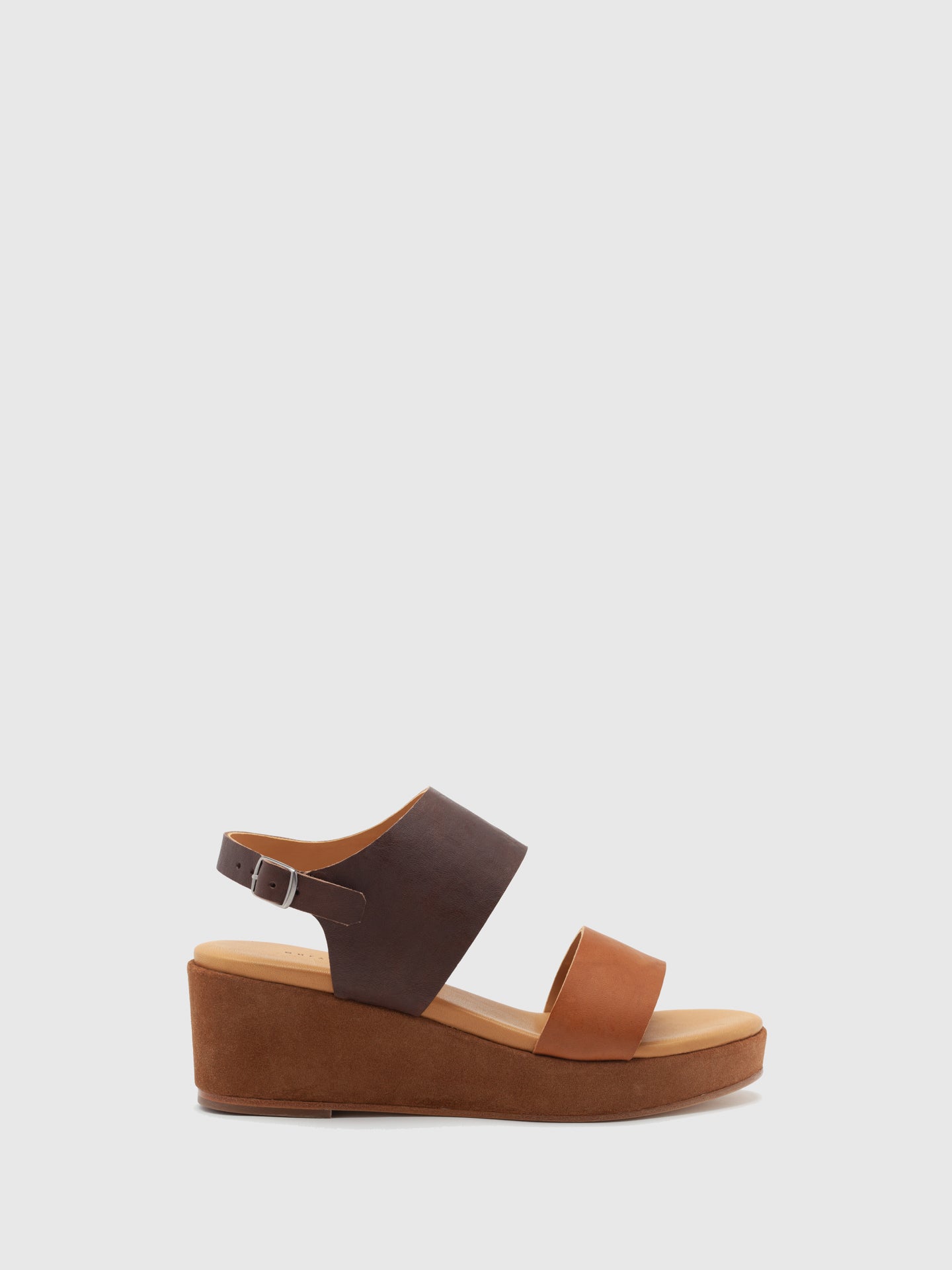 Only2Me Maroon Leather Platform Sandals