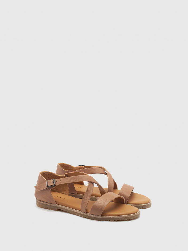 Only2Me Light Brown Strappy Sandals